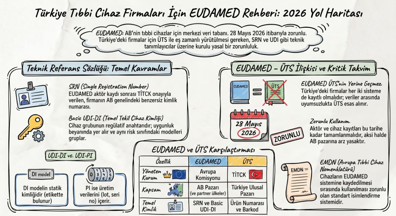 EUDAMED ekosisteminin Türkiye’deki tıbbi cihaz firmalarıyla ilişkisi, kapak görseli